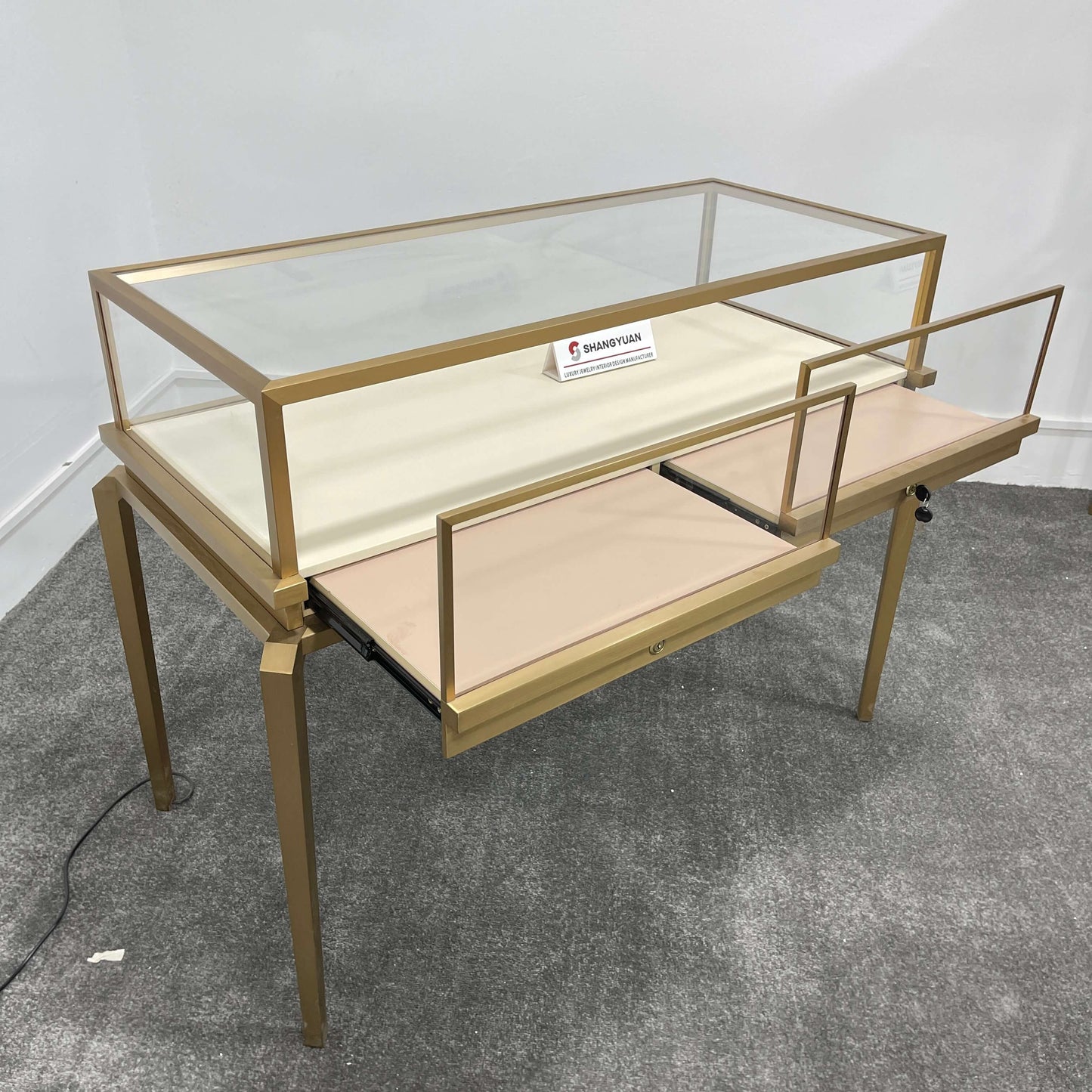 Contemporary Split-Deck Jewelry Table