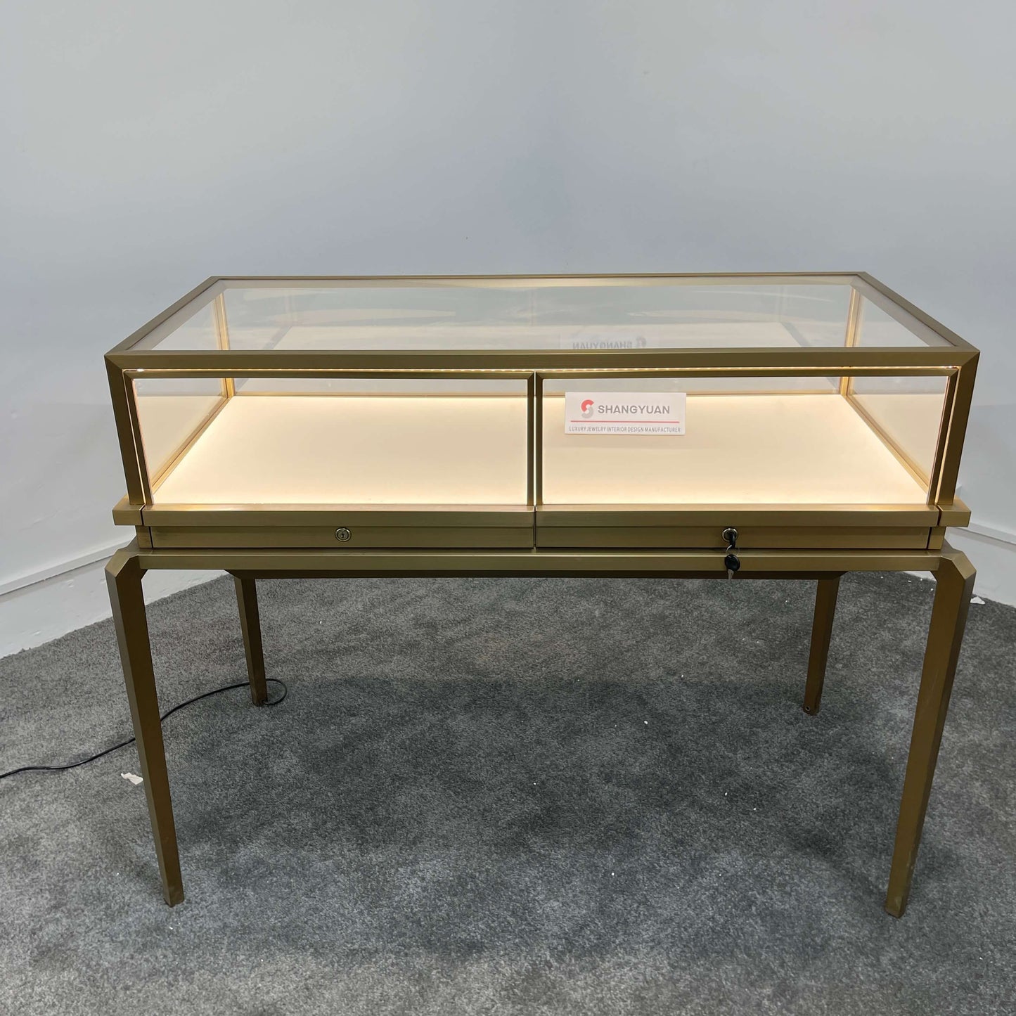 Contemporary Split-Deck Jewelry Table