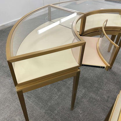 Semi-Circular Gold Island Counter