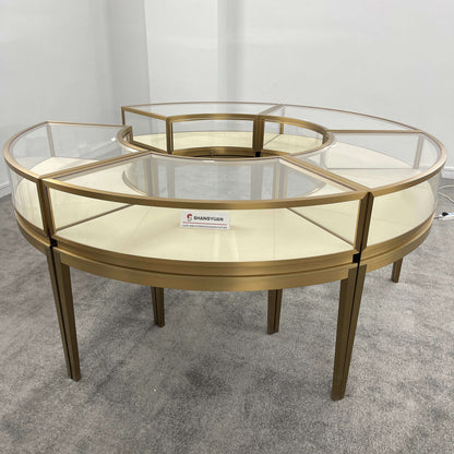 Semi-Circular Gold Island Counter