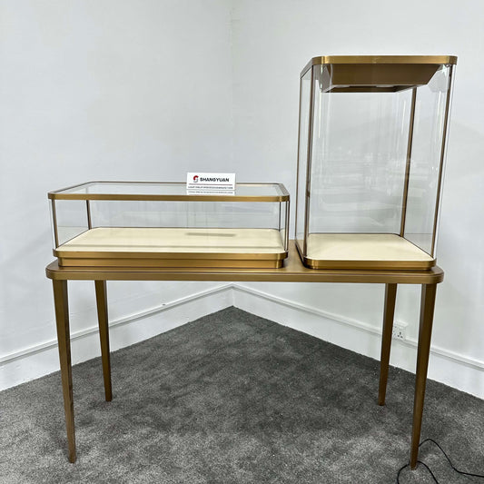 Luxury Tiered Dual-Display Jewelry Counter