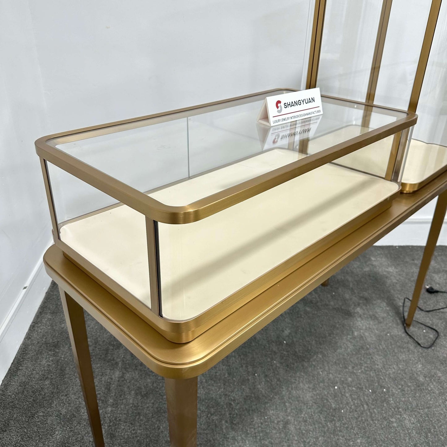 Luxury Tiered Dual-Display Jewelry Counter