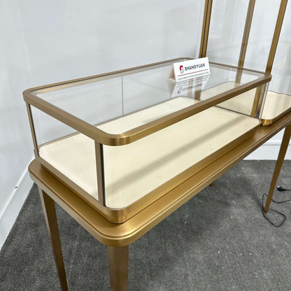 Luxury Tiered Dual-Display Jewelry Counter