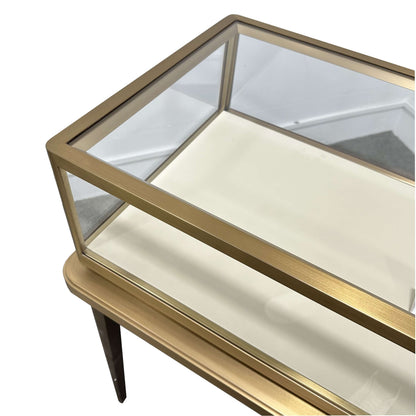 Minimalist Gold Flat-Top Jewelry Table