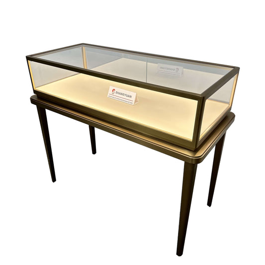 Minimalist Gold Flat-Top Jewelry Table